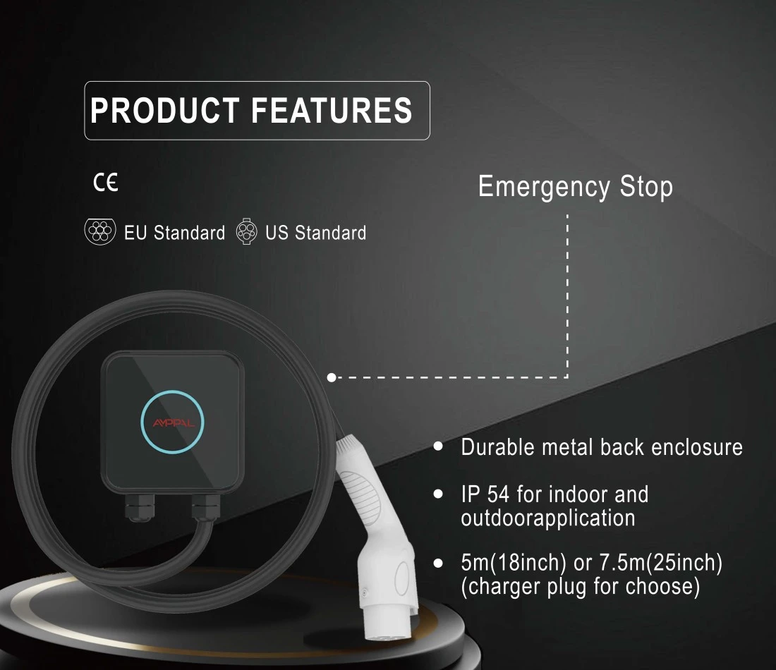 7kW Compact Wallbox AC EV Charger for Residential Garages